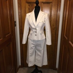 Latina Life 2-pc Culottes Suit, Size 10, White